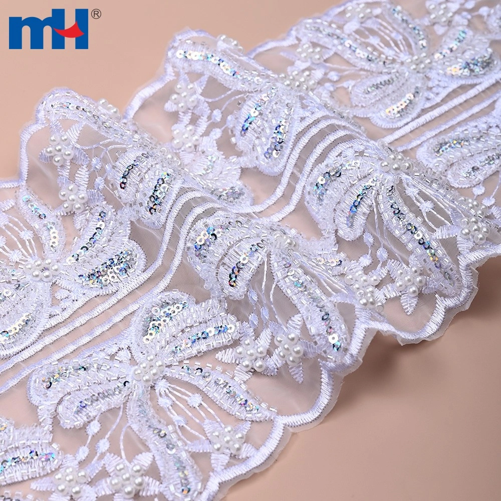 Organza Spitzenbesatz