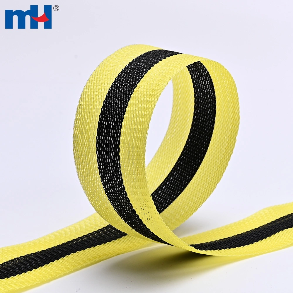 PE Beach Chair Webbing Tape texture close-up