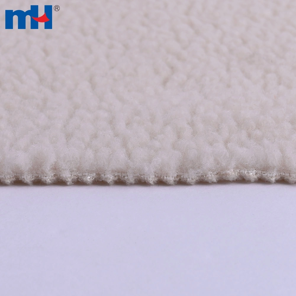 Tessuto composito in pile polare e sherpa con retro in sherpa