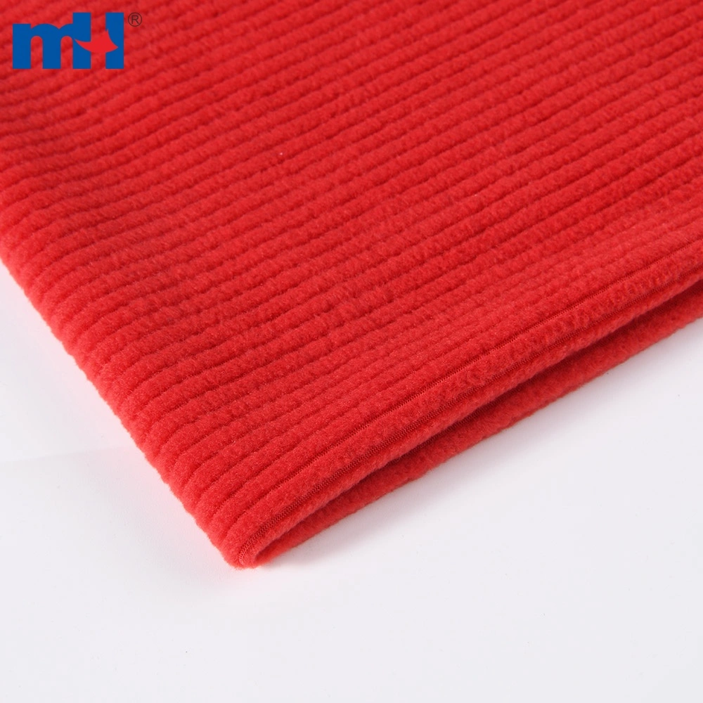 Tampilan dekat permukaan serat kain Polar Fleece