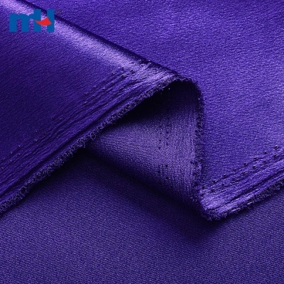 Polyester Glossy American Satin Fabric 160GSM