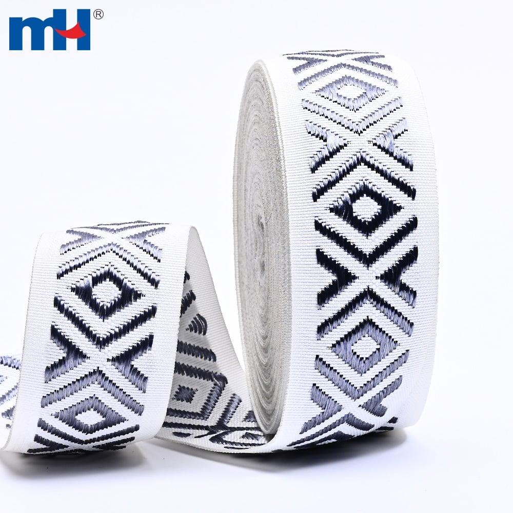 Matratzeneinfassungsband aus Polyester-Jacquard mit Jacquardmuster