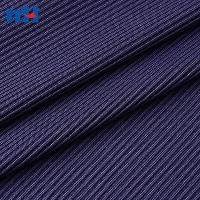 2x2 Polyester Rib Knit Fabric surface detail