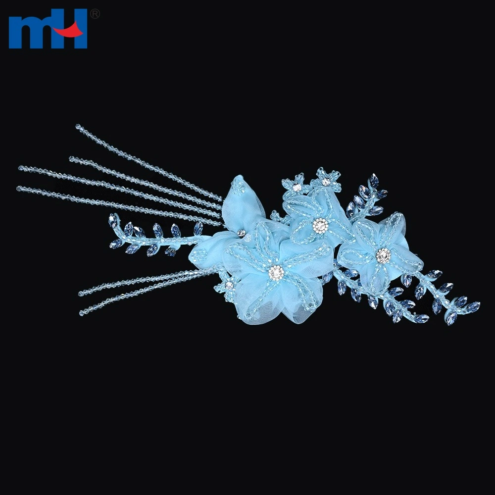 26NL-0257 Sequin Flower Lace Applique