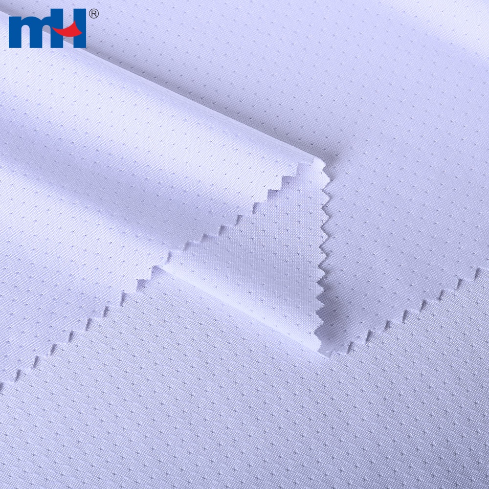 Tejido de punto de malla con diseño de mariposa, elástico en cuatro direcciones, 90 % poliéster y elastano, 160 g/m².