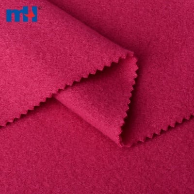 Double-Faced Polyester Fleece Fabric soft texture