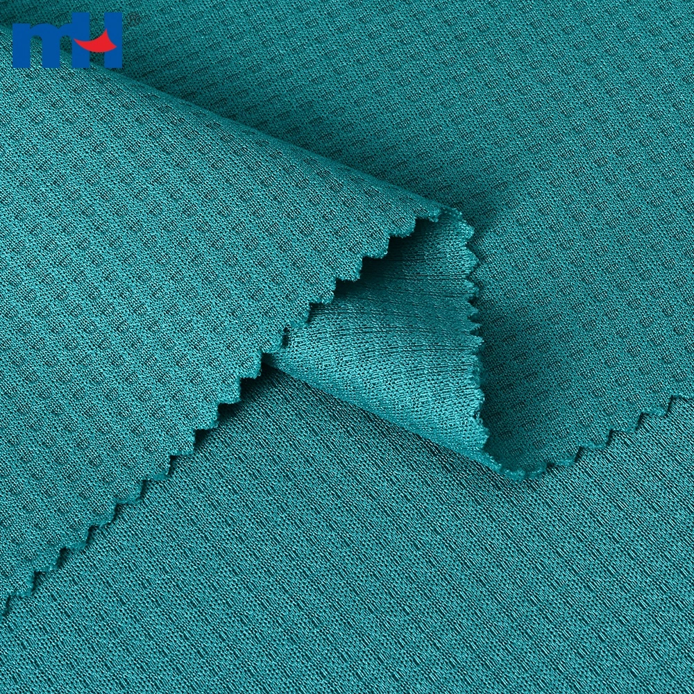 Gitterwaben-Interlock-Gewebe mit Waffelstruktur