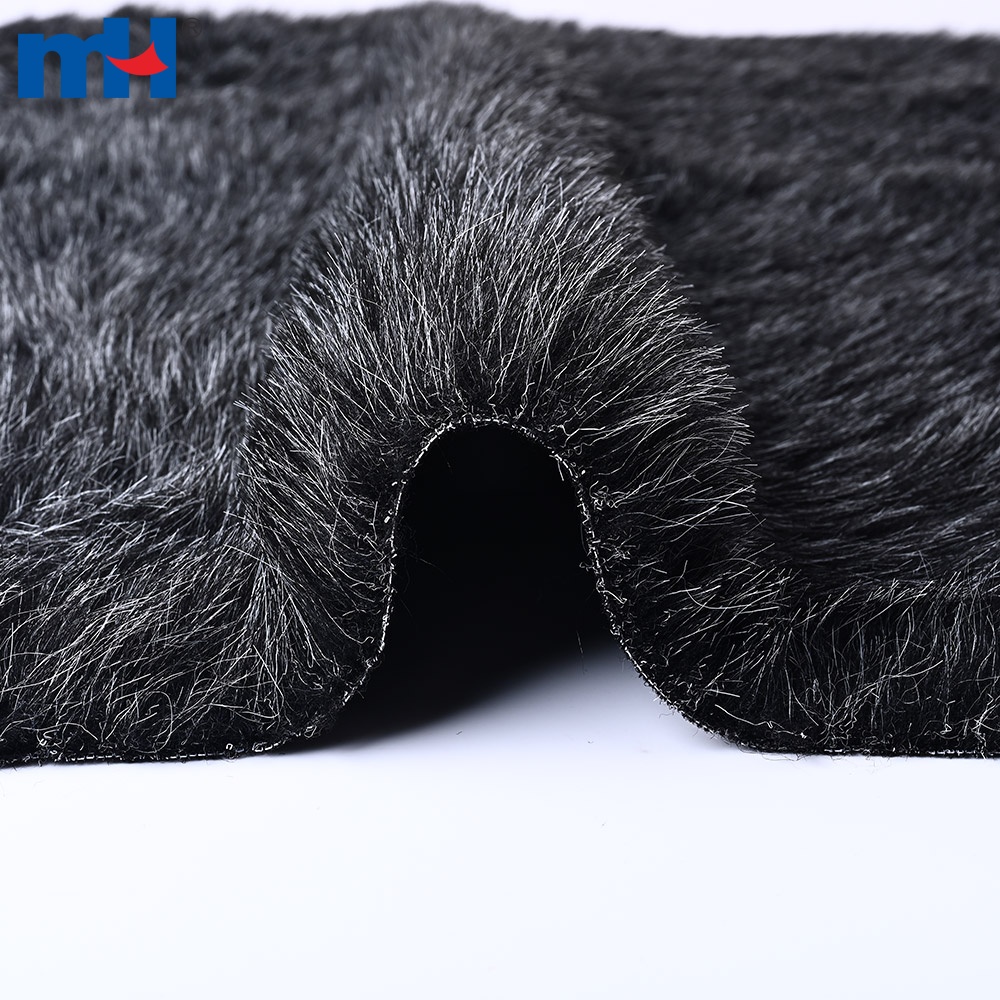Mixed Color Faux Fur Fabric hand-feel and warmth