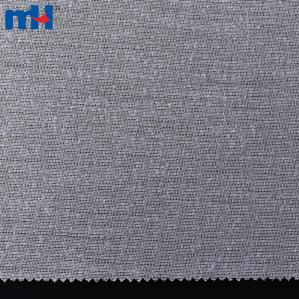 Détail de l'entoilage thermocollant du tissu d'entoilage tissé du pardessus