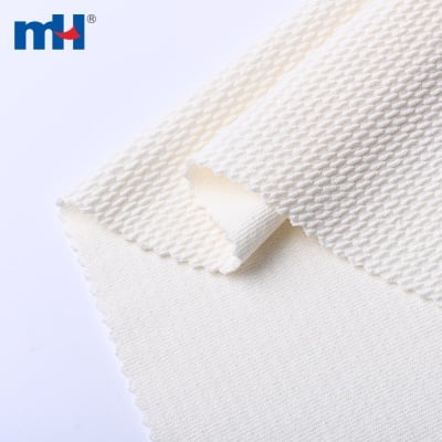 Polyester Spandex Bubble Knit Interlock Fabric