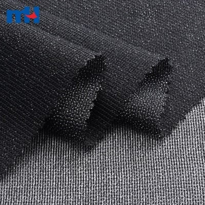 Tissu d'entoilage thermocollant en tricot de polyester