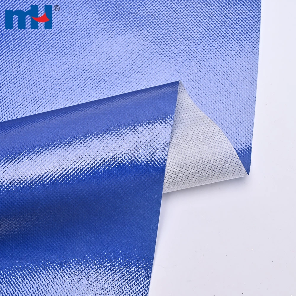 Vue détaillée du tissu non tissé spunbond en PP laminé avec film OPP imprimé