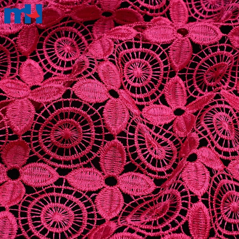 Tissu de dentelle chimique soluble dans l'eau