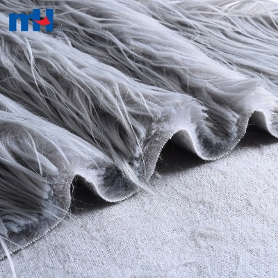 Polyester Acrylic Wet-Look Curly Faux Fur Fabric