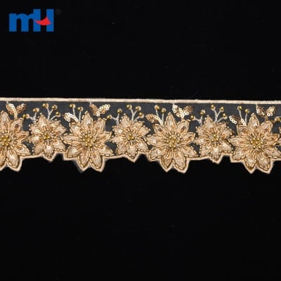 Beaded Sequin Lace Trimming