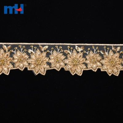 Beaded Sequin Lace Trimming