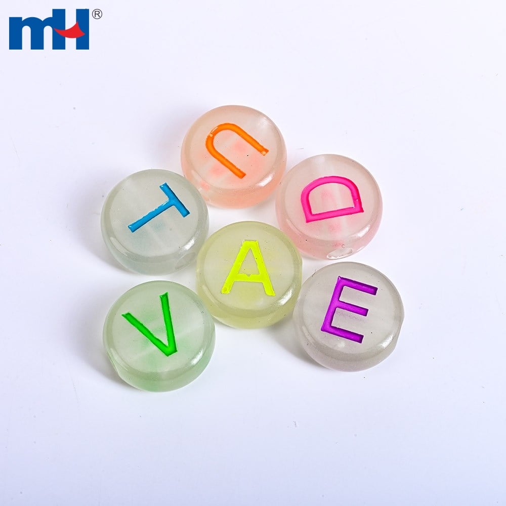 خرز حروف أبجدية أكريليك 6714-0280A