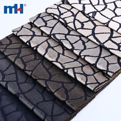 Foil Embossed Holland Velvet Upholstery Fabric