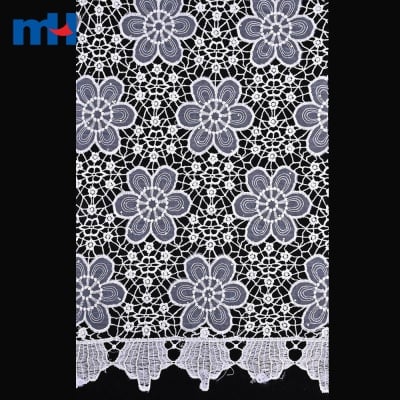 Laser Embroidered Guipure Chemical Lace Fabric