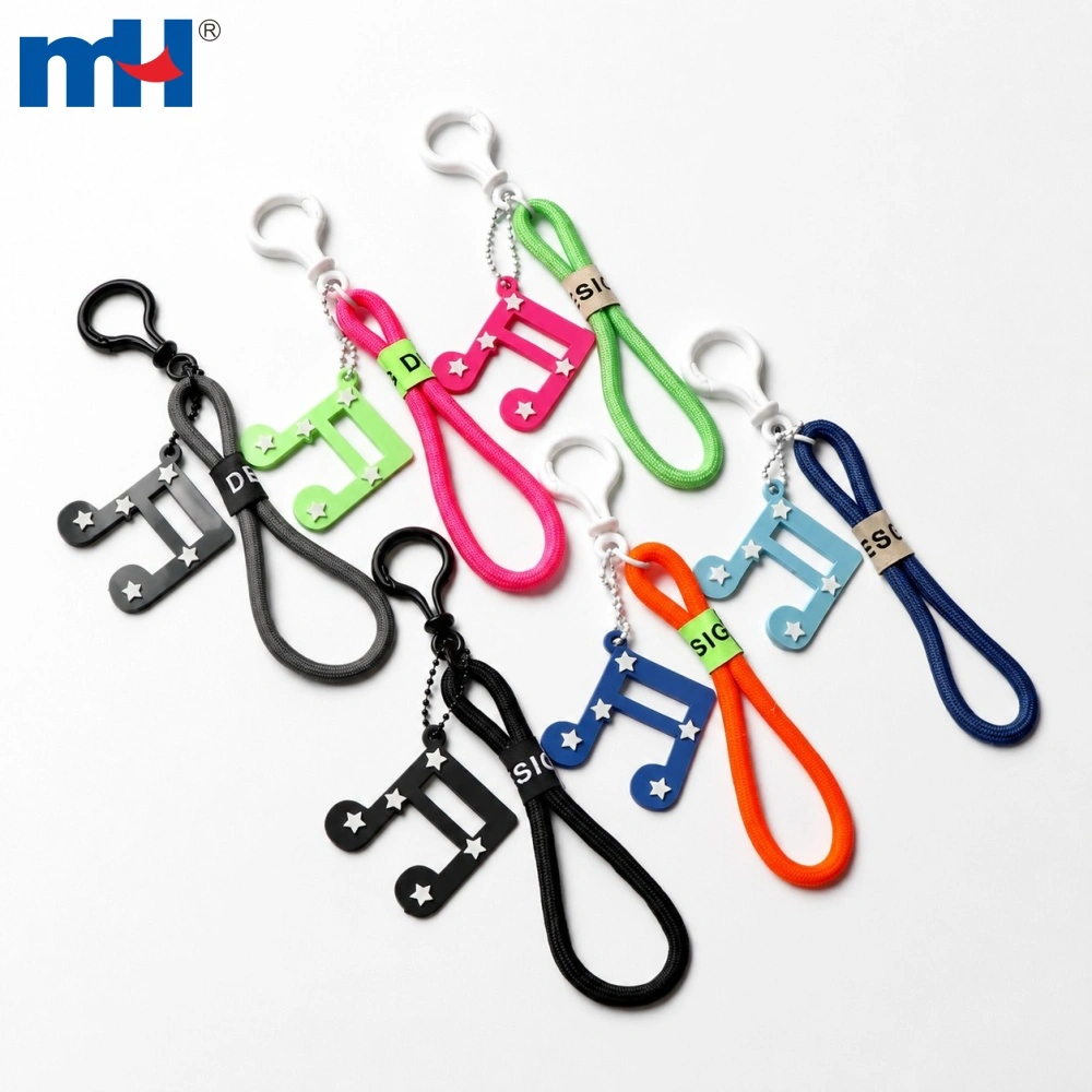 music-note-pvc-keychain-charm-front-view