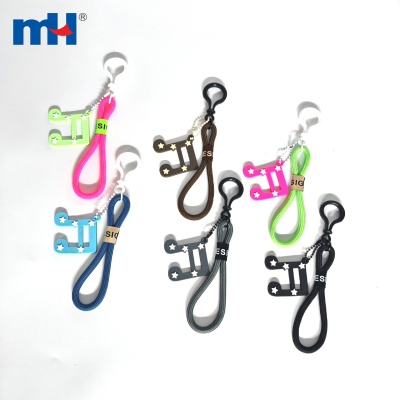 Music Note PVC Keychain Charm