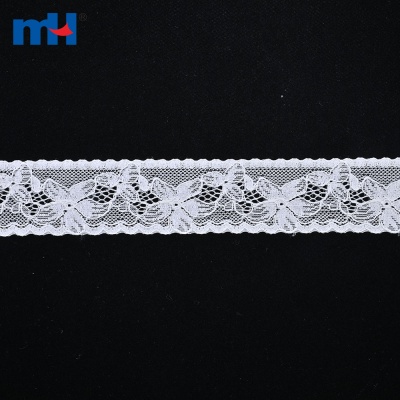Rifinitura in pizzo di nylon non elasticizzato