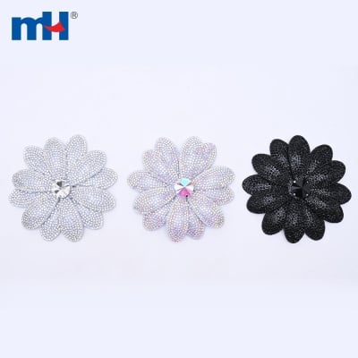 Nonwoven Flower Applique Buckles for Shoes