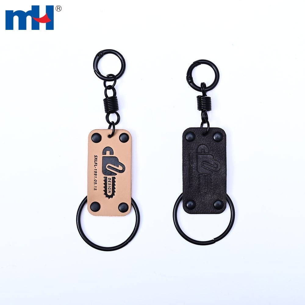Leather Tag Keychain