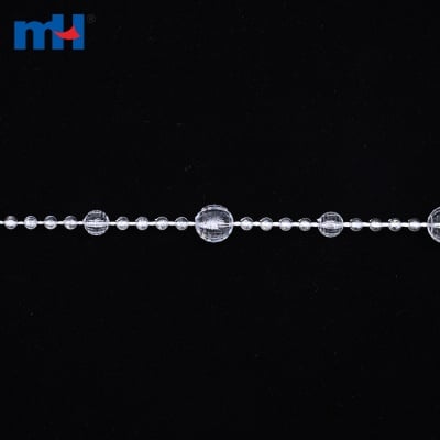 Transparent Plastic Bead Chain