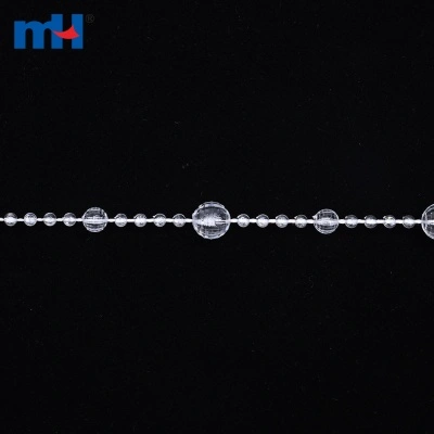 Transparent Plastic Bead Chain