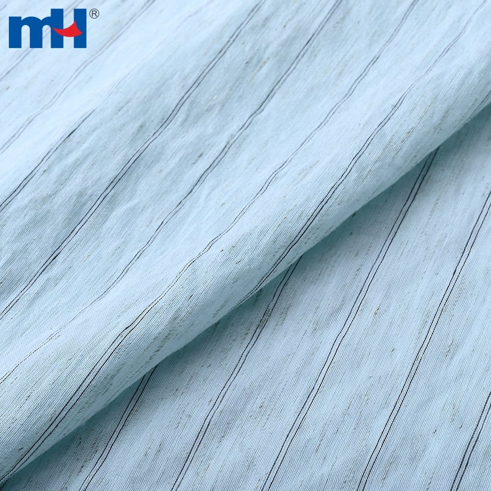 Détail de la texture du tissu en mélange viscose-nylon