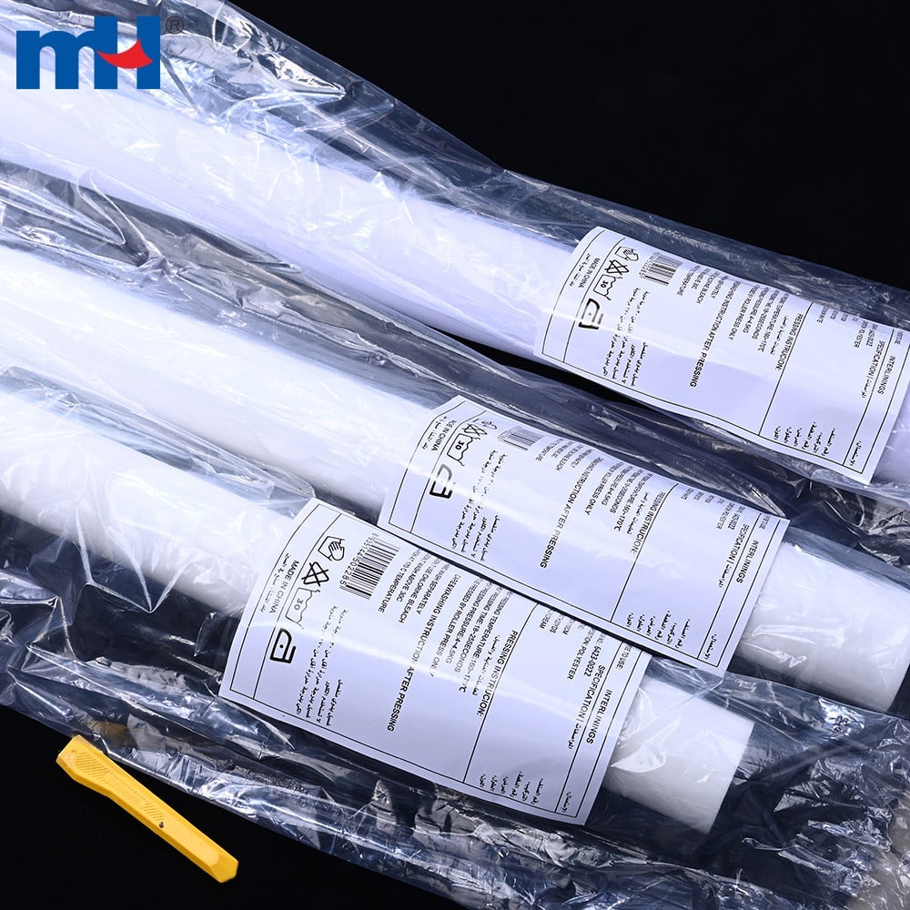 12S Spun Woven Robe Interlining LDPE Laminatsiyalangan mato yuzasi
