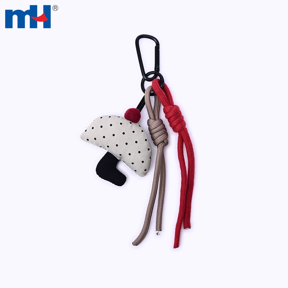 Tùy chọn thiết kế móc khóa dây hình búp bê vải