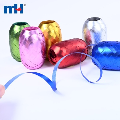 Matte Metallic Balloon String Ribbon Set