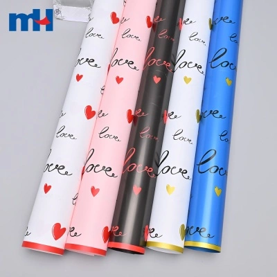 57*57cm Plastic Flower Wrapping Paper