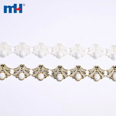 Adorno de cadena de diamantes de imitación acrílicos