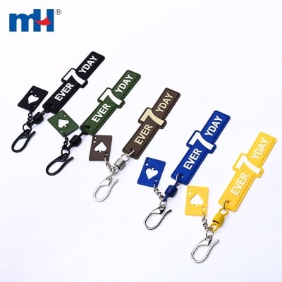Poker Card Charm Strap Keychain