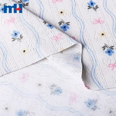 Printed Flame-Retardant Jacquard Knit Fabric