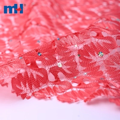 Vải ren dệt kim dọc