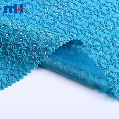 Rhinestone Openwork dantelli aralash mato