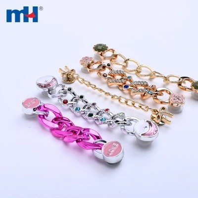 Slim Mid-Length Beaded Shoe Chain