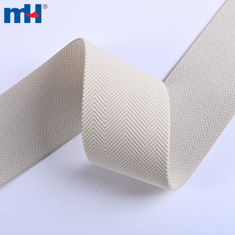 Striped Fold-Over Woven Elastic Band color range