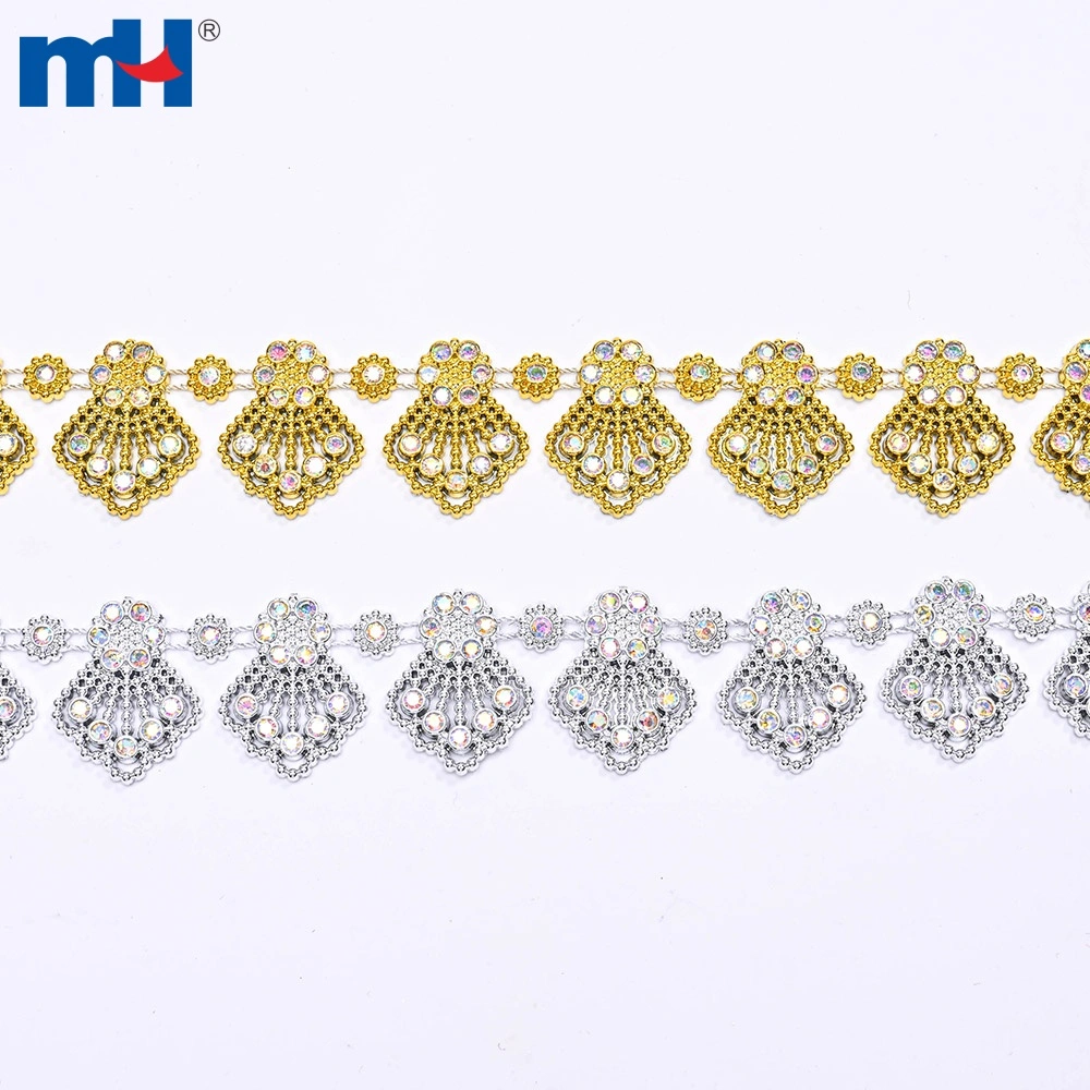 6706-0783 Acrylic Flatback Rhinestone Chain 23mm detail view