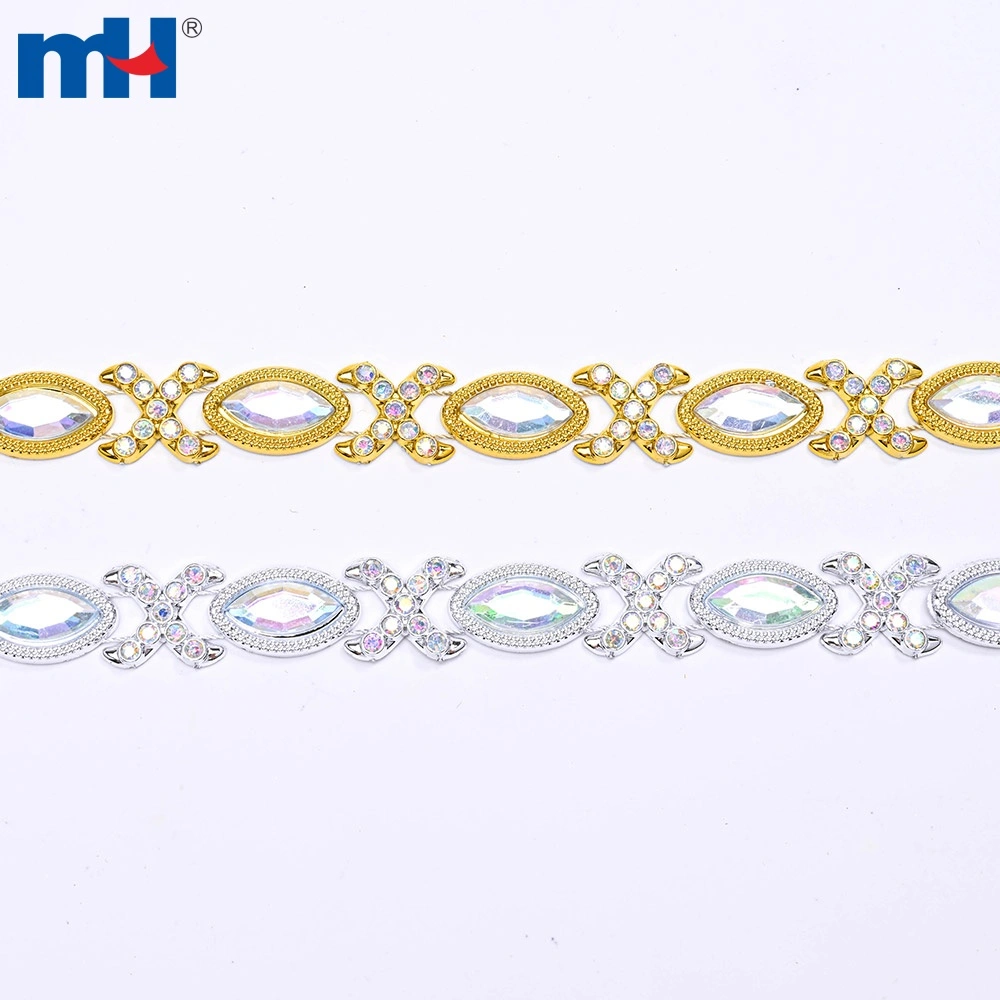 6706-0785 Acrylic Flatback Rhinestone Chain 23mm application showcase