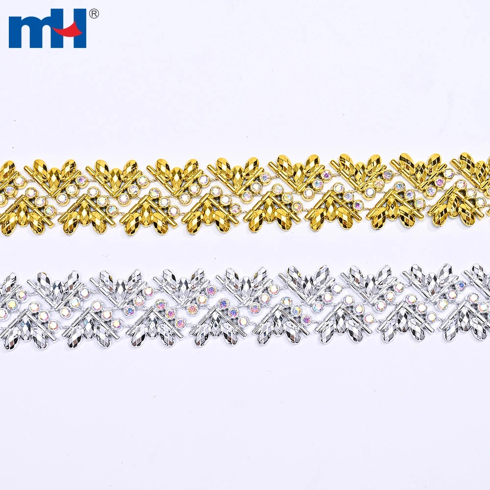 6706-0787 Acrylic Flatback Rhinestone Chain 23mm product detail