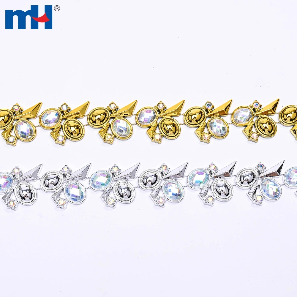 Chuỗi kim cương giả acrylic phẳng 23mm