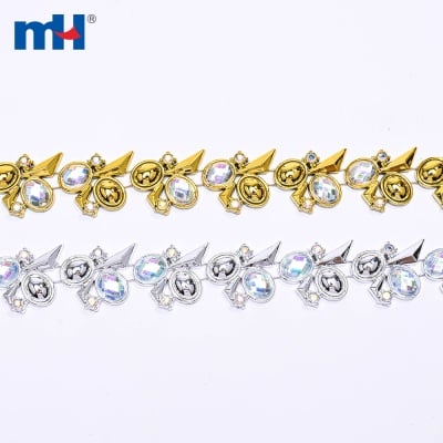 Acrylic Flatback Rhinestone Chain