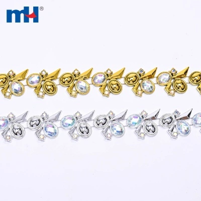 Acrylic Flatback Rhinestone Chain