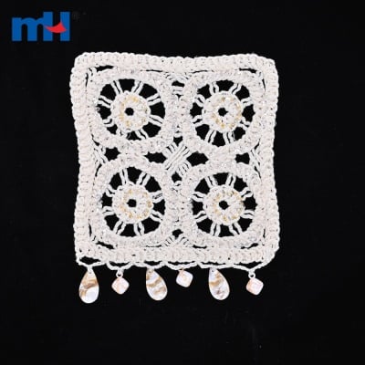 Sequin & Pearl Shell Chemical Lace Motifs