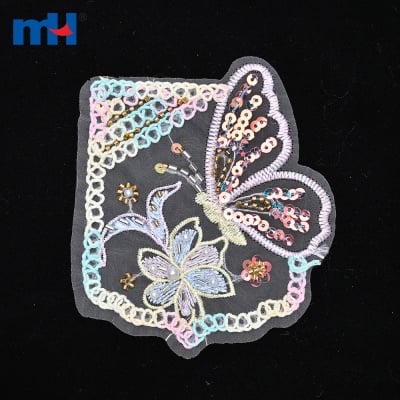 Sequin & Beaded Chemical Lace Motifs